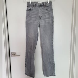 Grey 90s Straight Jeans